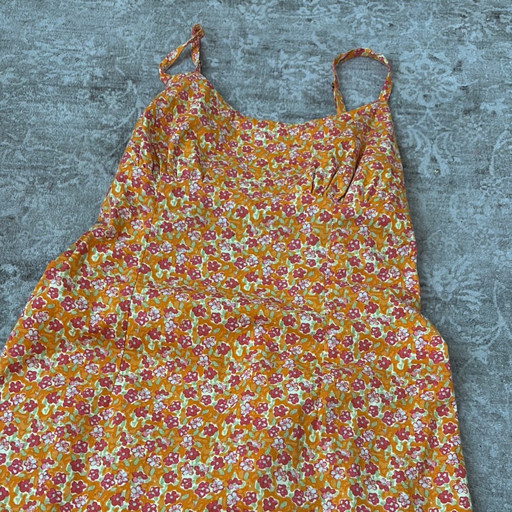 Wild Fable Orange and Pink Floral Top